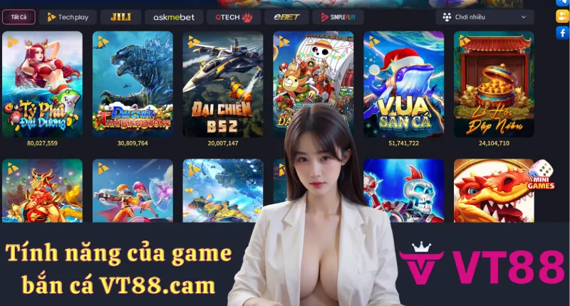 Bắn cá VT88: hướng dẫn chi tiết và kinh nghiệm chơi 2 Tính năng đặc biệt của trò chơi bắn cá trực tuyến