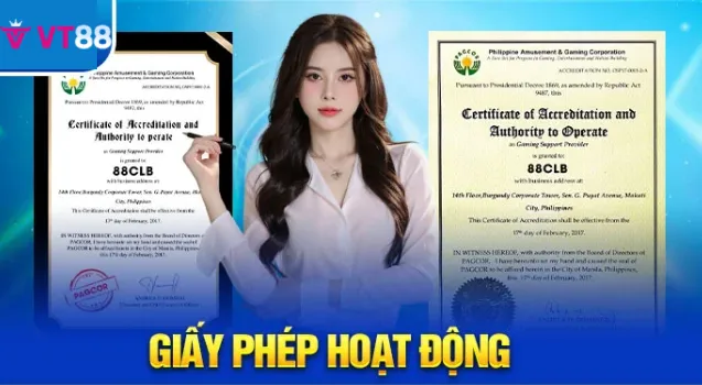 Giấy phép hoạt động hợp pháp